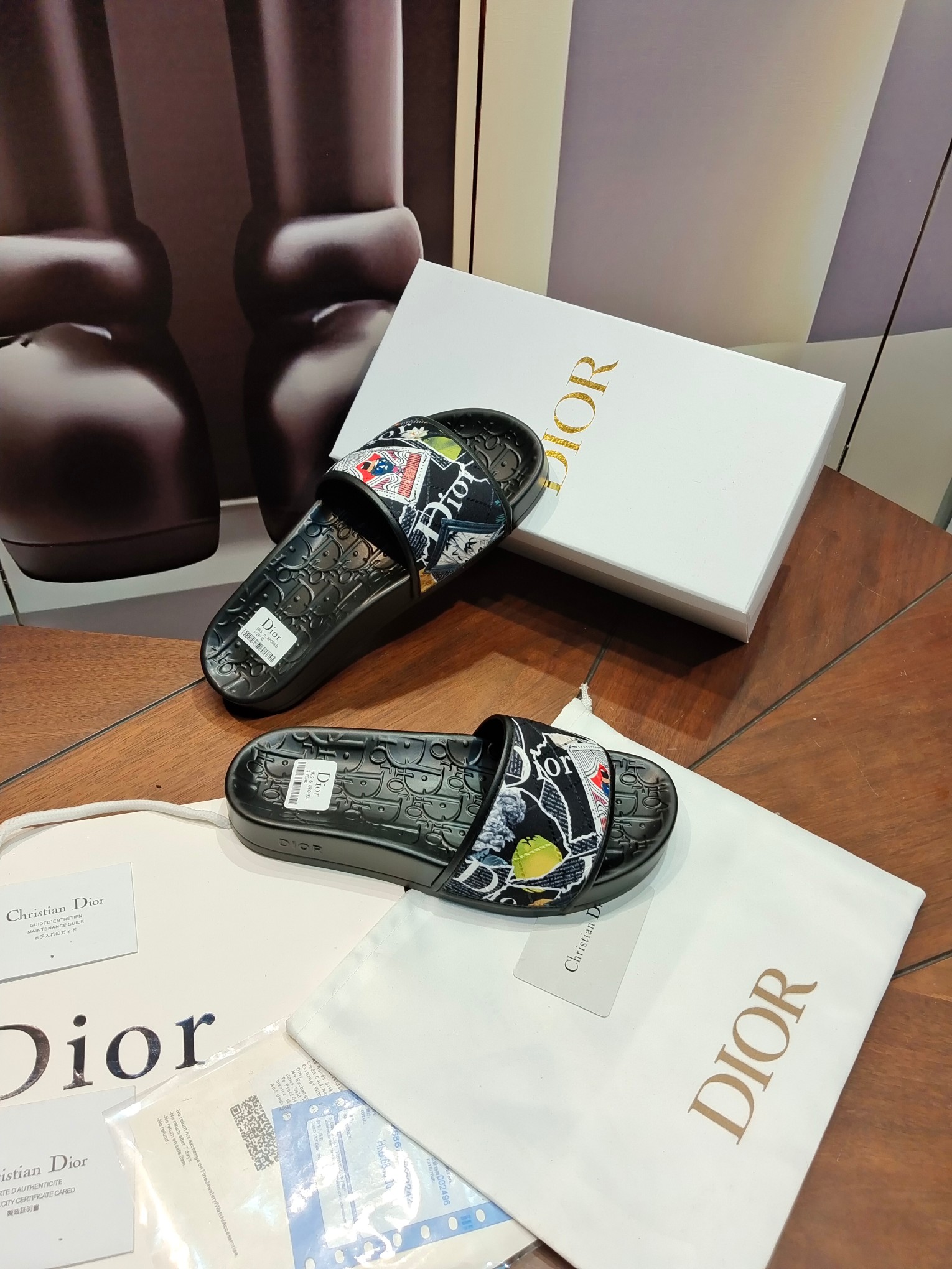 Dior Shoes Slippers Men Cowhide Summer Collection Casual