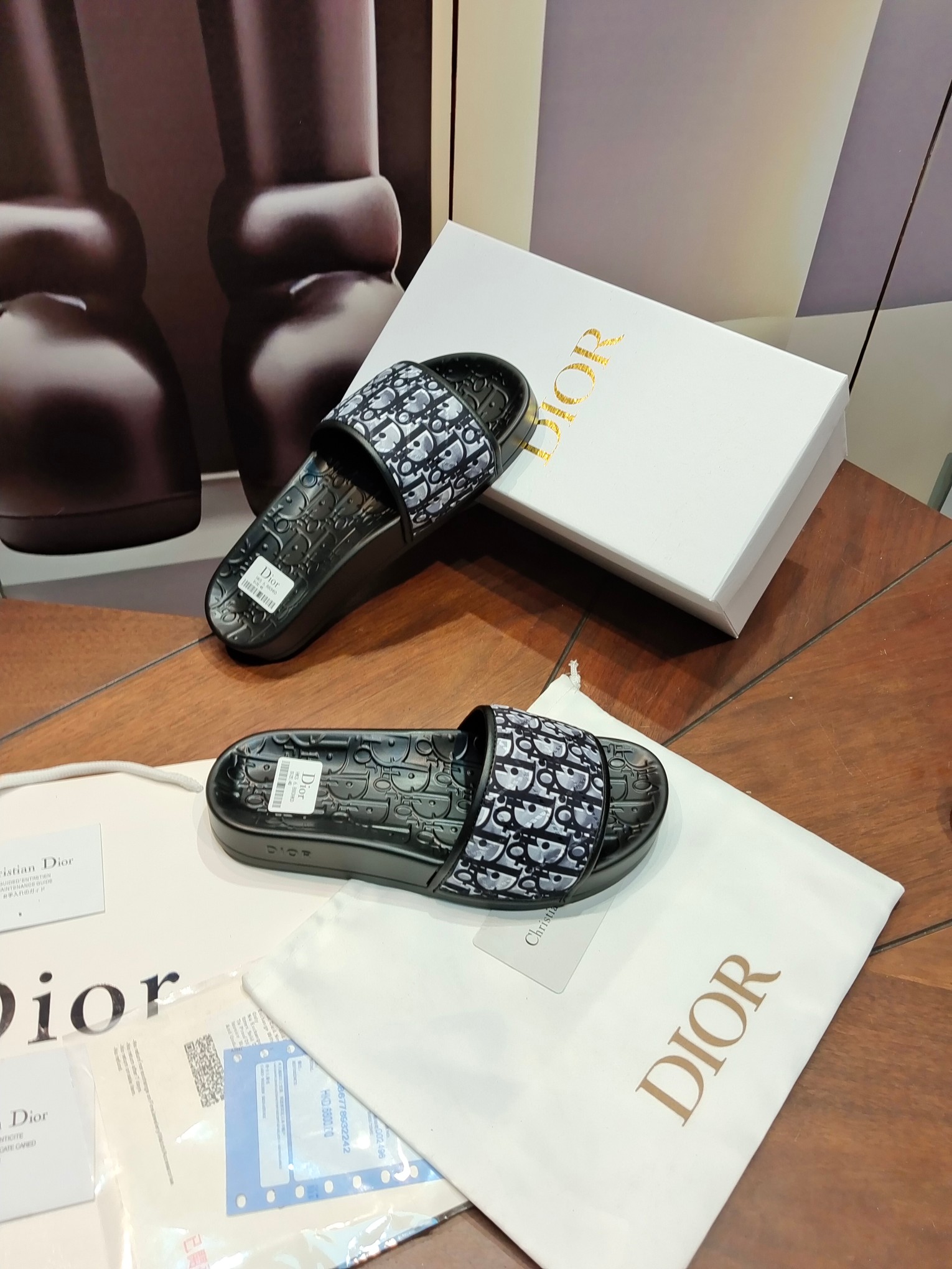 Dior Shoes Slippers Men Cowhide Summer Collection Casual