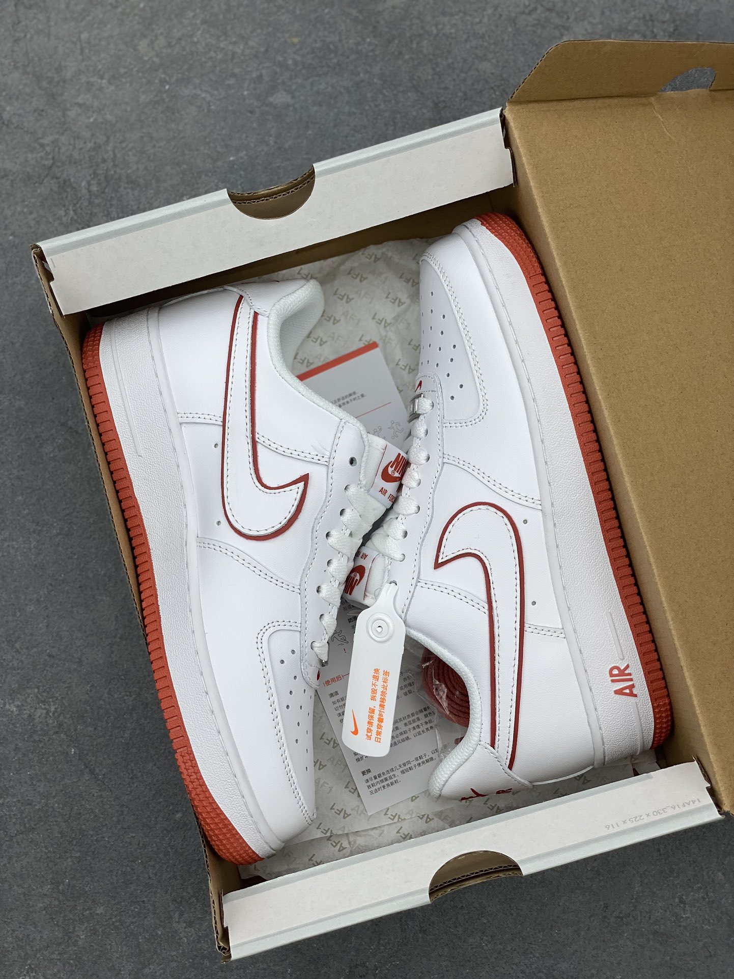 Nike Air Force 1 Low White/Red Casual Sneakers DV0788-102 10 i1688146343 7266 8