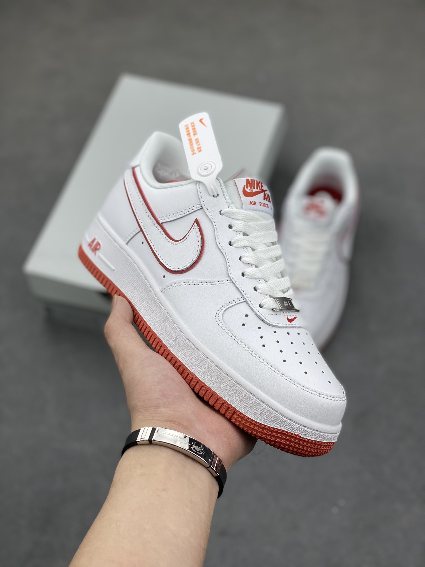 Nike Air Force 1 Low White/Red Casual Sneakers DV0788-102 2 i1688146343 8158 0