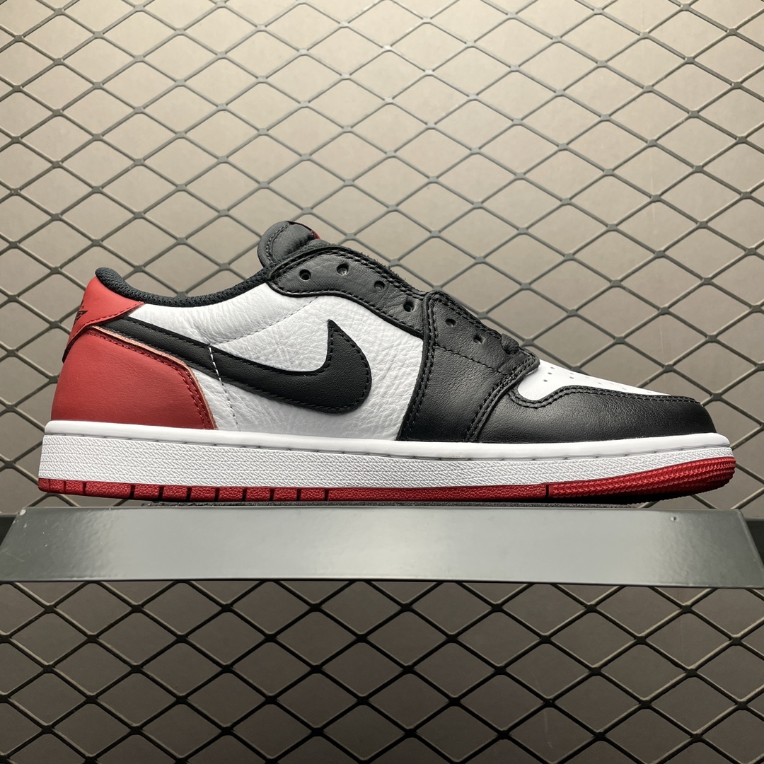 S版纯原版本 Air Jordan 1 Retro Low AJ1乔1 低帮 黑脚趾 CZ0790-10