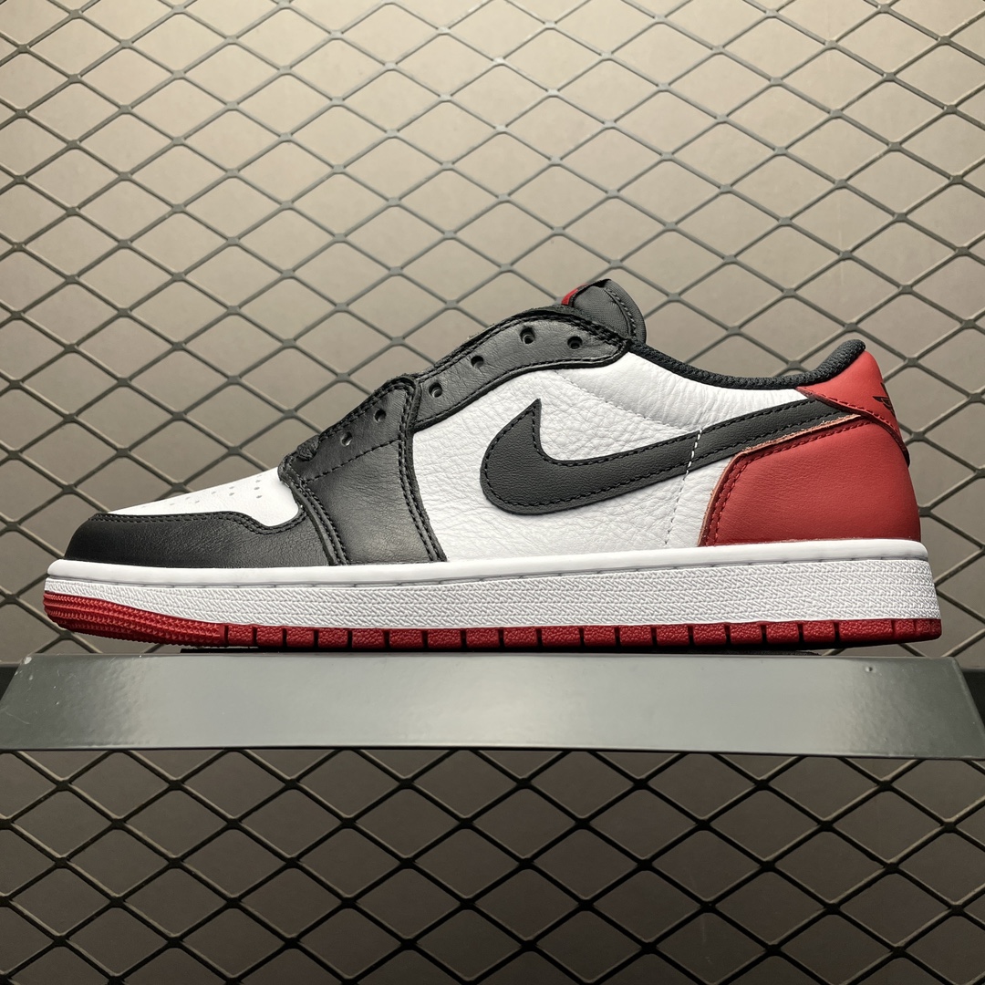 S版纯原版本 Air Jordan 1 Retro Low AJ1乔1 低帮 黑脚趾 CZ0790-10