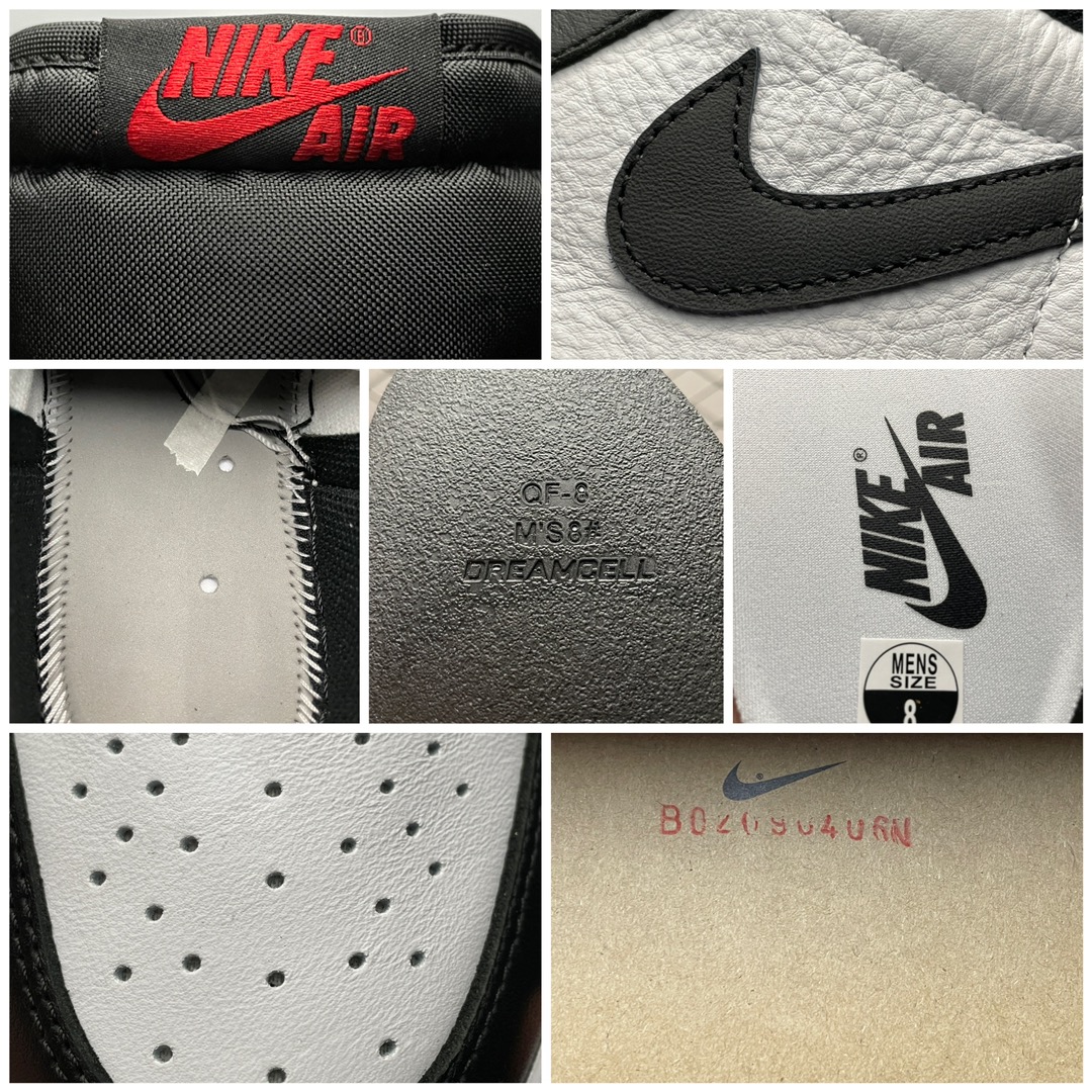 S版纯原版本 Air Jordan 1 Retro Low AJ1乔1 低帮 黑脚趾 CZ0790-10