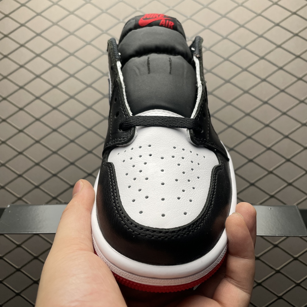 S版纯原版本 Air Jordan 1 Retro Low AJ1乔1 低帮 黑脚趾 CZ0790-10