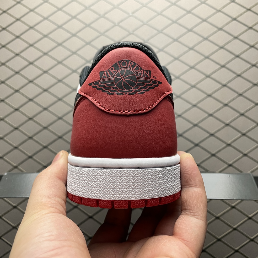 S版纯原版本 Air Jordan 1 Retro Low AJ1乔1 低帮 黑脚趾 CZ0790-10