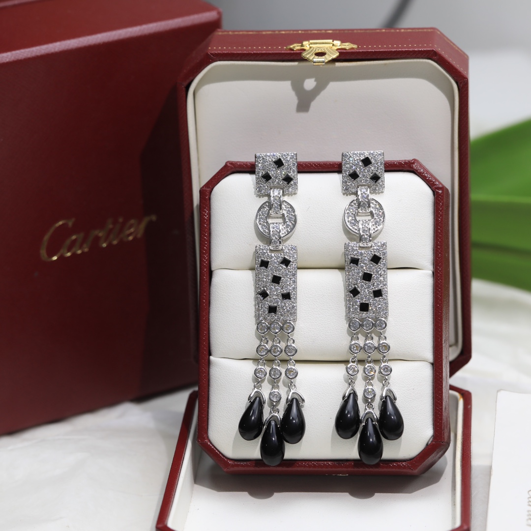 Cartier Joyas Pendiente Copiar AAA+
 Incrustados con diamantes 925 plata
