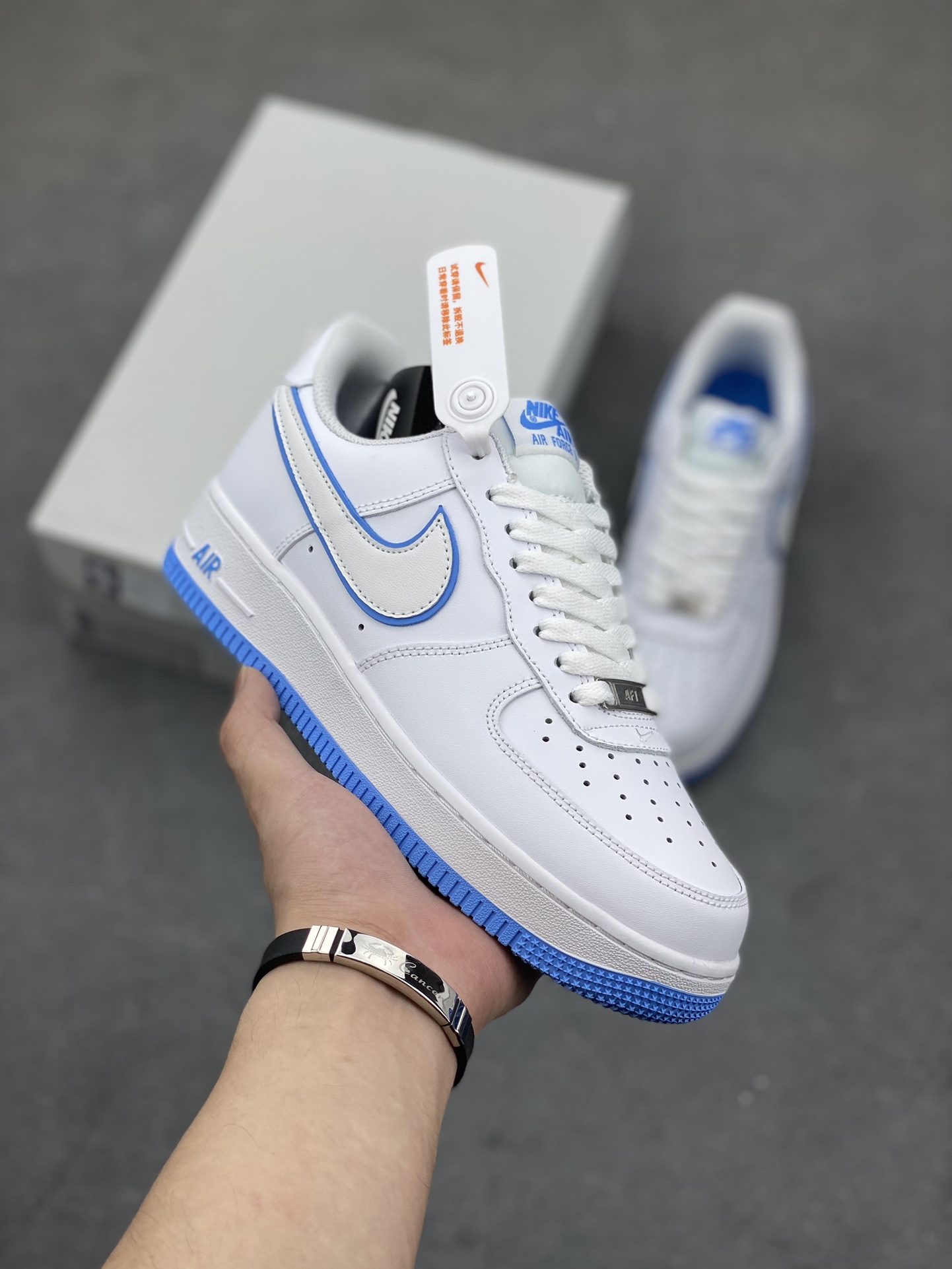 Nike Air Force 1 '07 Low White/Blue Casual Sneakers DV0788-101