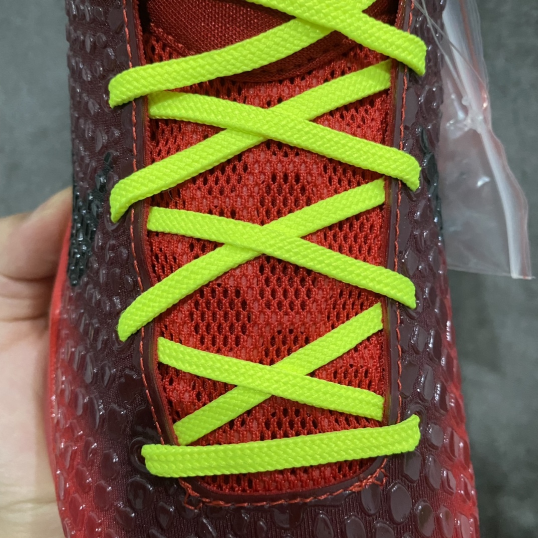 图片[3]-【S2版本】Nike Kobe 6 Protro \”Reverse Grinch\” 红色nS2纯原生产线 科比六代#Zoom Turbo气垫➕后掌EVA缓震 实战配置直接拉满n#原楦纸板开发 鞋身流线型、后跟塑形，区分土肥圆n#原档数据3D打印 鞋面蛇鳞一颗一粒匹配原版n#全身鞋材卡料色独家定制 唯一正确喷漆SWOOSH#NK专利Flyknit飞线科技，给予鞋身足够抗扭矩力n#真实底模最大47.5  实战利器 专供海外市场 Size：40 40.5 41 42 42.5 43 44 44.5 45 46 47.5 48.5n（脚宽、脚胖 建议买大半码）-莆田鞋批发中心