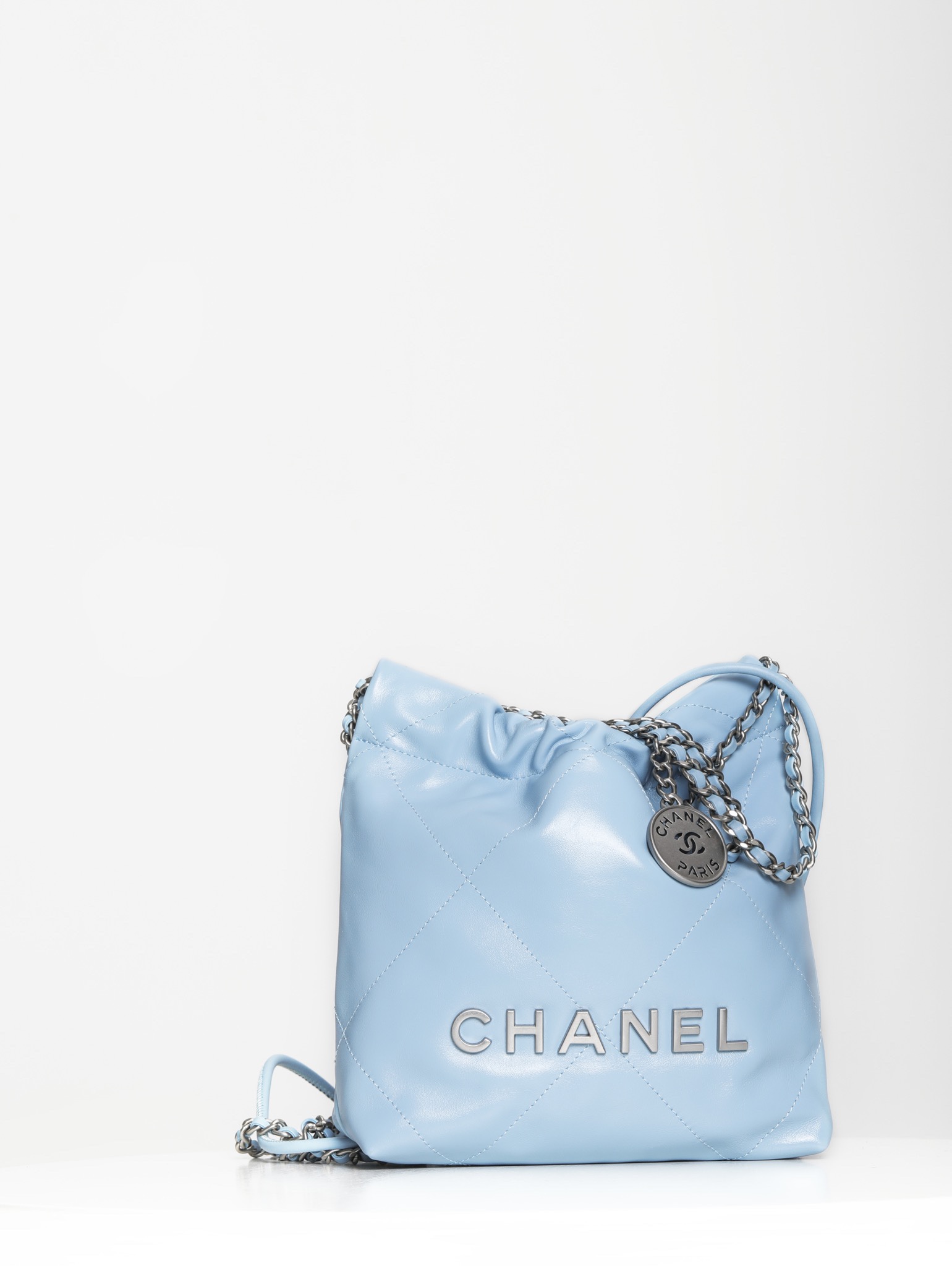 Chanel Handbags Tote Bags Blue Mini