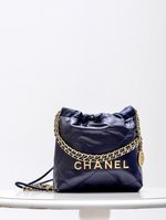 Designer Fake
 Chanel Handbags Tote Bags Blue Mini