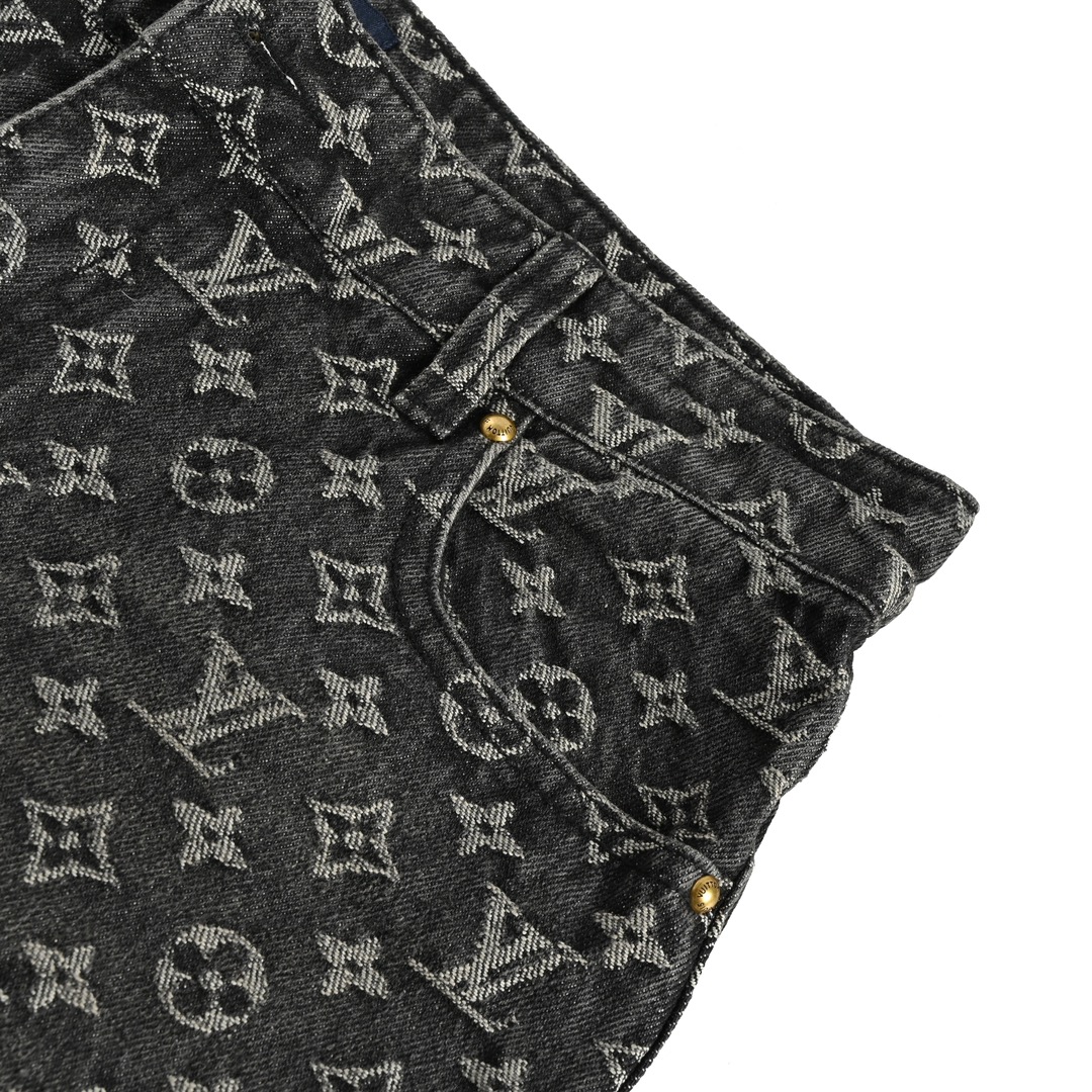 Louis Vuitton/路易威登 23ss 小红人破坏提花牛仔裤-莆田鞋,莆田鞋货源,高仿鞋,高仿鞋货源,安福档口,莆田高仿鞋,莆田鞋批发,高仿鞋批发,莆田高仿运动鞋,高仿运动鞋,莆田运动鞋 Louis Vuitton/路易威登 23ss 小红人破坏提花牛仔裤