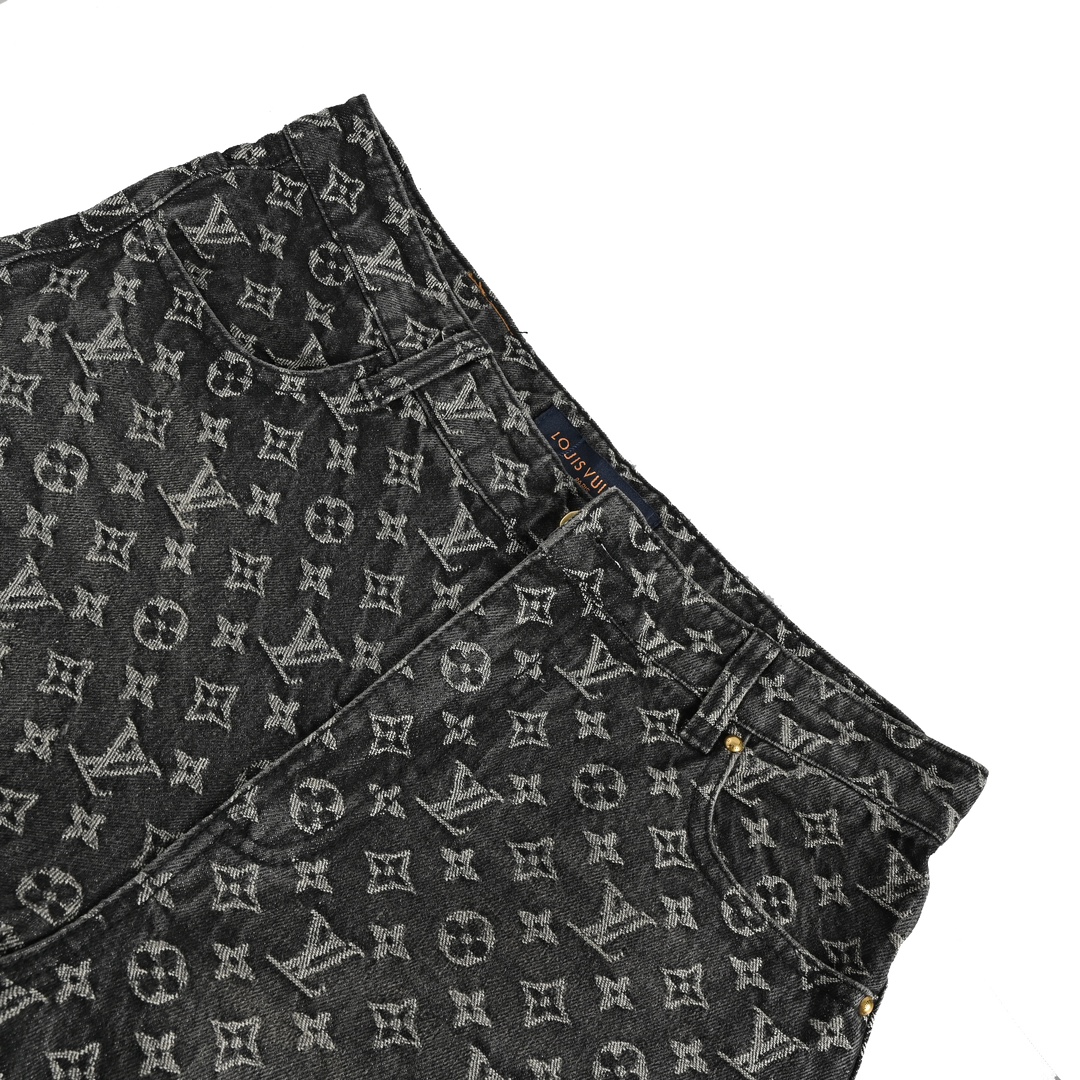 Louis Vuitton/路易威登 23ss 小红人破坏提花牛仔裤-莆田鞋,莆田鞋货源,高仿鞋,高仿鞋货源,安福档口,莆田高仿鞋,莆田鞋批发,高仿鞋批发,莆田高仿运动鞋,高仿运动鞋,莆田运动鞋 Louis Vuitton/路易威登 23ss 小红人破坏提花牛仔裤