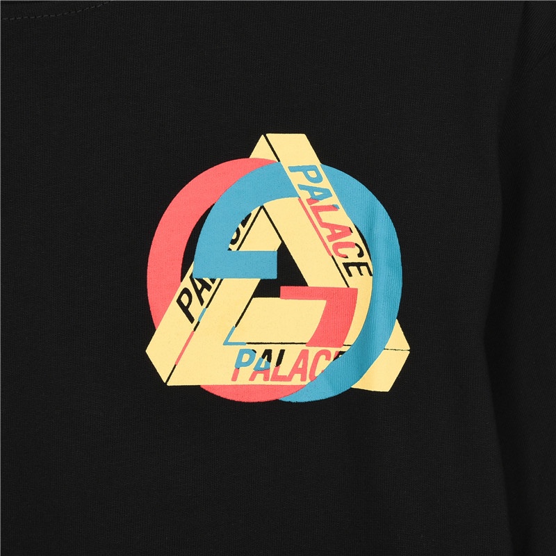 Gucci/古驰 x Palace联名 双G胶浆印花短袖T恤黑色
