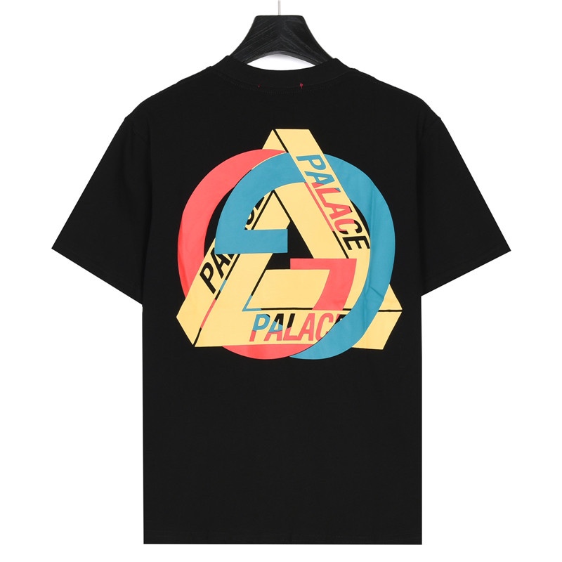Gucci/古驰 x Palace联名 双G胶浆印花短袖T恤黑色