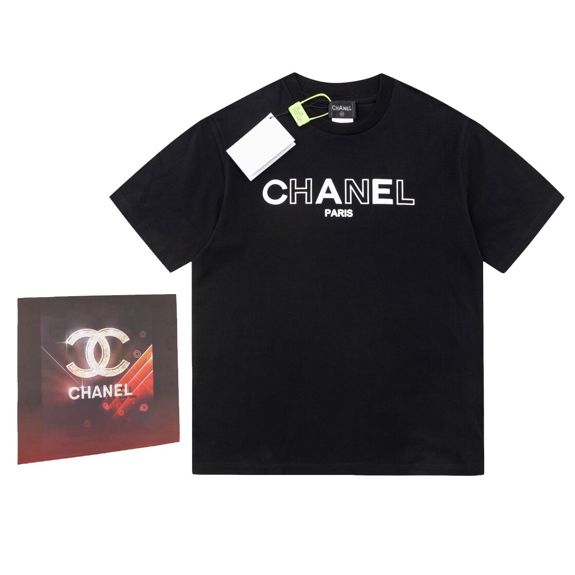 Réplica de qualidade AAAA
 Chanel Roupa Camiseta Impressão Algodão Manga Curta