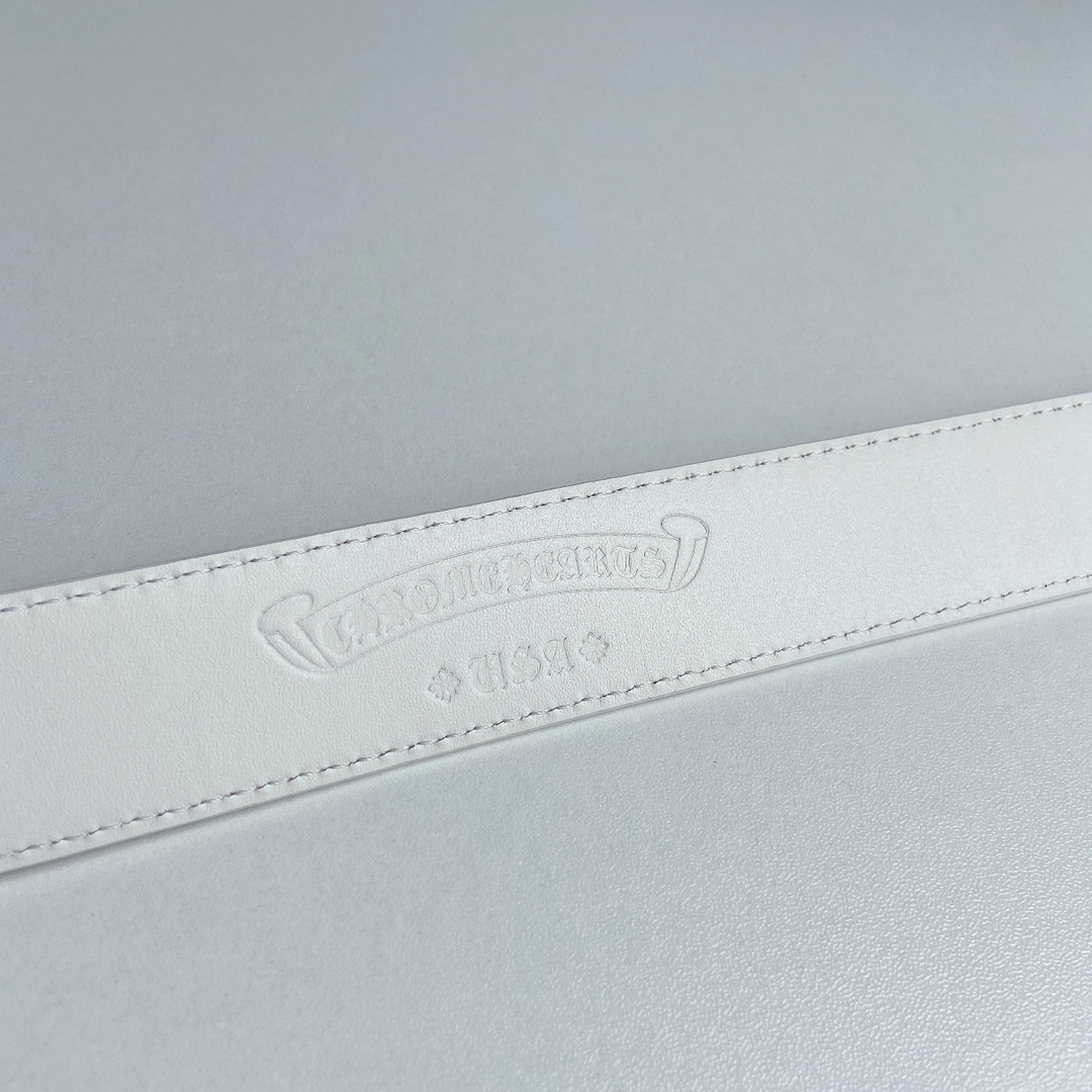 克罗心针扣皮带固定款精品铜扣搭配头层