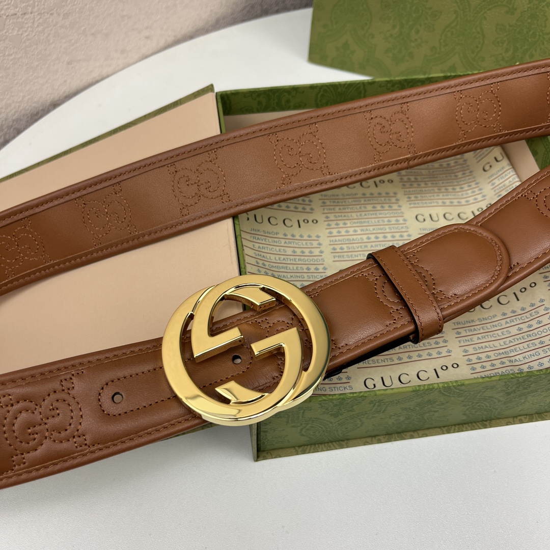 G家顶級原單原版復刻出品寬度4cm於經典之中融入新意全新重工進口機車線雙面進口小牛皮精品經典GG搭扣真空