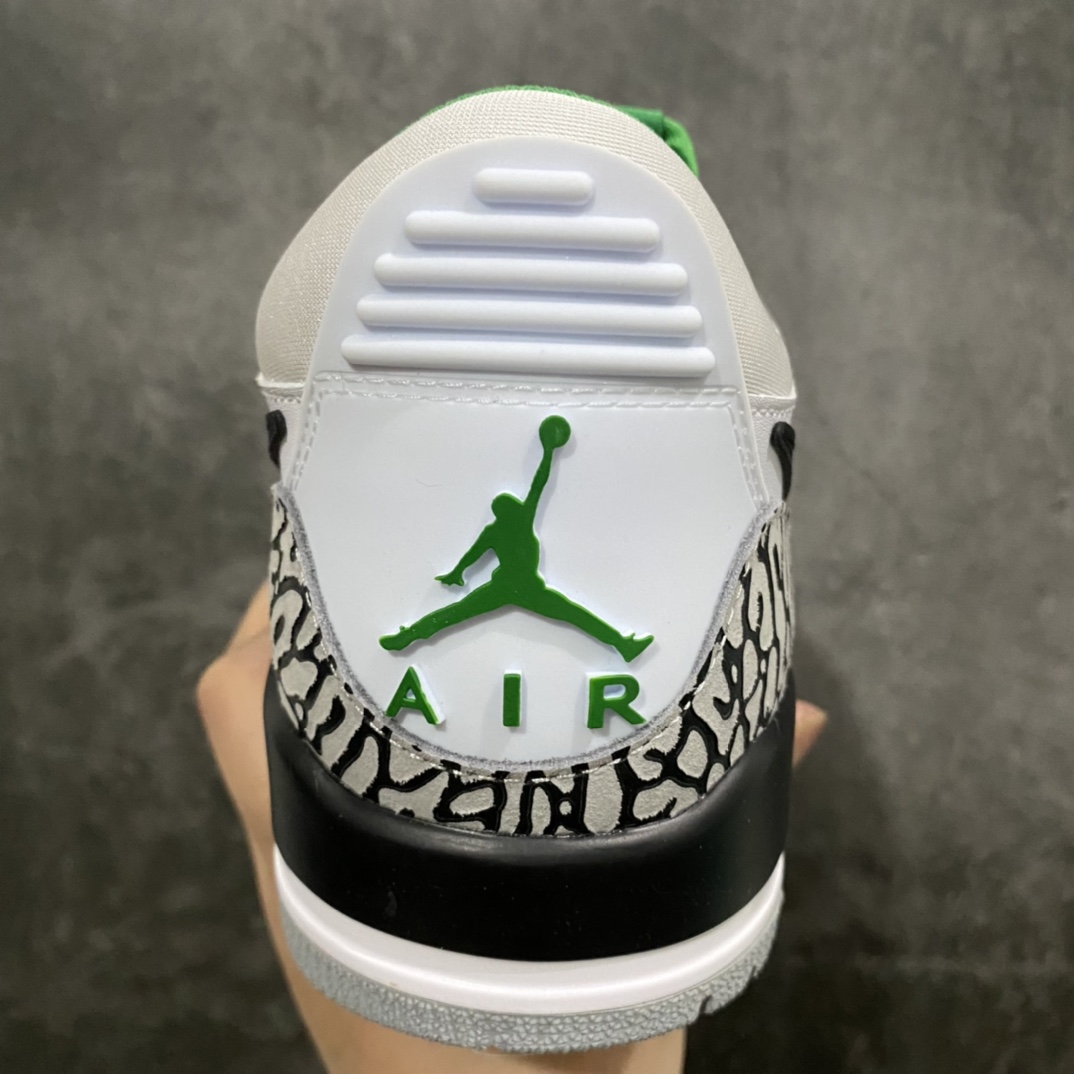 图片[4]-【小绿X版】Air Jordan Legacy AJ312 白黑绿 fn3406-101n目前市场最好版本 优于之前各代号版本n最新原鞋开发 独家鞋底模具 目前市场最正确版型 后跟处饰有标志性爆裂纹覆盖层 正确官方原盒原配整洁度一流 鞋身采用了头层皮制作 平台电商直供首选 售后超低  尺码：36 36.5 37.5 38 38.39 40 40.5 41 42 42.5 43 44 44.5 45 46 47.5-莆田鞋批发中心