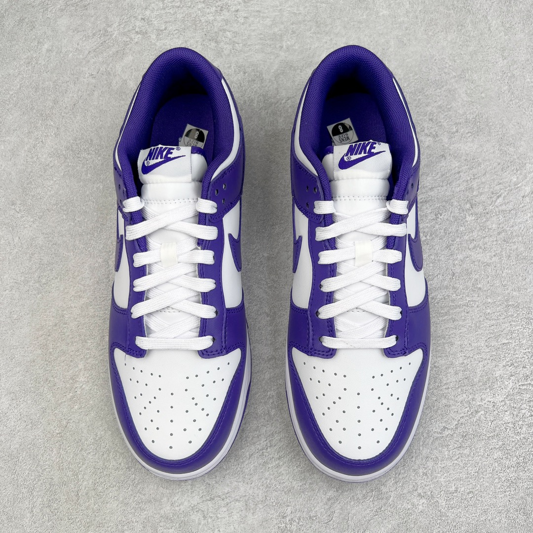 图片[2]-零售💰180 ＃G版福利特价‼NK Dunk Low \”Court Purple\” 白紫 DD1391-104 毫无疑问市场中端王者 口碑大厂出品 品控大底版型不断改良更新 全套原纸板楦头开发 确保原汁原味 完美呈现DUNK版型 一比一鞋头弧度高度鞋身弧度 此版本只针对中端市场 皮料材质有所更替 其他数据细节工艺流程均保持一致 绝不口嗨 细节品控鞋型随意对比 独家私模官方第六代原厂航空铝磨具打磨大底 鞋头坡度极致还原 无解鞋型 原盒原配 圈内天花板工艺 原厂玻璃冲刀 超高清洁度 全鞋零毛边皮料切割 原厂中底布点胶 中底布拉帮走线遵循公司 SIZE：35.5 36 36.5 37.5 38 38.5 39 40 40.5 41 42 42.5 43 44 44.5 45 46 47.5 编码：by1936080-运动鞋