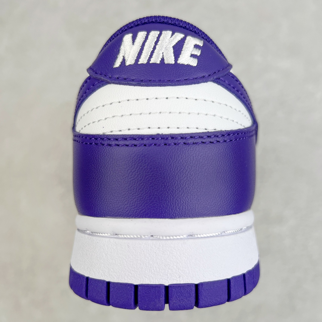 图片[6]-零售💰180 ＃G版福利特价‼NK Dunk Low \”Court Purple\” 白紫 DD1391-104 毫无疑问市场中端王者 口碑大厂出品 品控大底版型不断改良更新 全套原纸板楦头开发 确保原汁原味 完美呈现DUNK版型 一比一鞋头弧度高度鞋身弧度 此版本只针对中端市场 皮料材质有所更替 其他数据细节工艺流程均保持一致 绝不口嗨 细节品控鞋型随意对比 独家私模官方第六代原厂航空铝磨具打磨大底 鞋头坡度极致还原 无解鞋型 原盒原配 圈内天花板工艺 原厂玻璃冲刀 超高清洁度 全鞋零毛边皮料切割 原厂中底布点胶 中底布拉帮走线遵循公司 SIZE：35.5 36 36.5 37.5 38 38.5 39 40 40.5 41 42 42.5 43 44 44.5 45 46 47.5 编码：by1936080-运动鞋