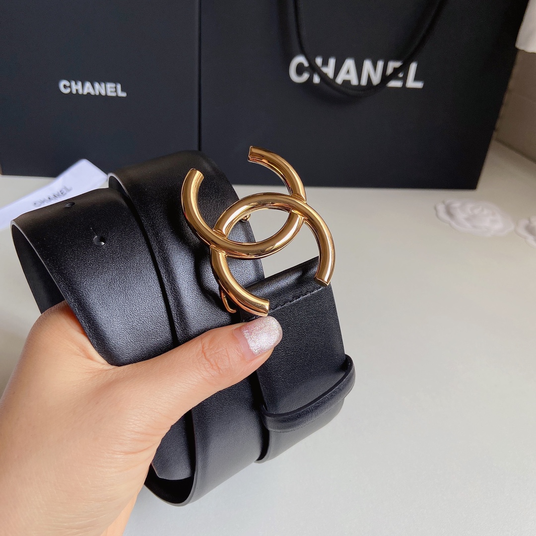 小香4.0Cm双面小牛皮与精品贵金属