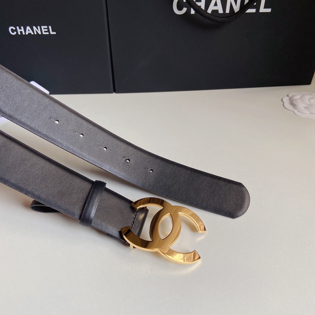 小香4.0Cm双面小牛皮与精品贵金属