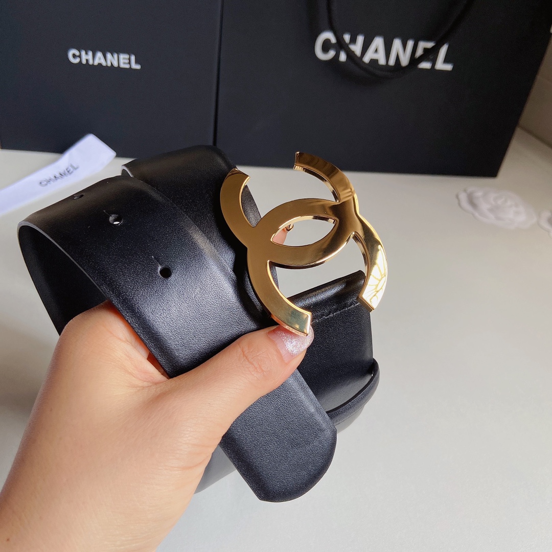 小香4.0Cm双面小牛皮与精品贵金属