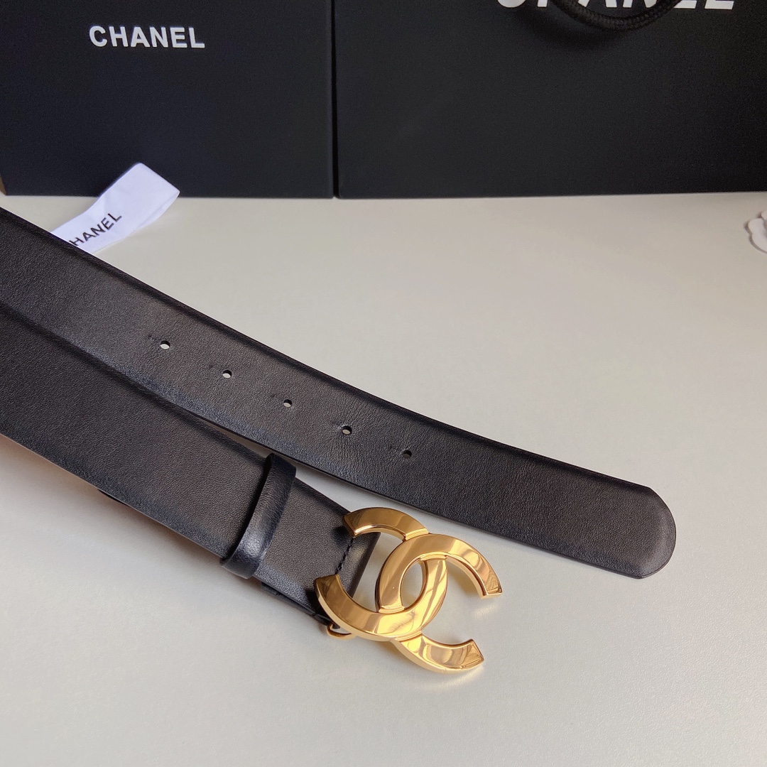 小香4.0Cm双面小牛皮与精品贵金属