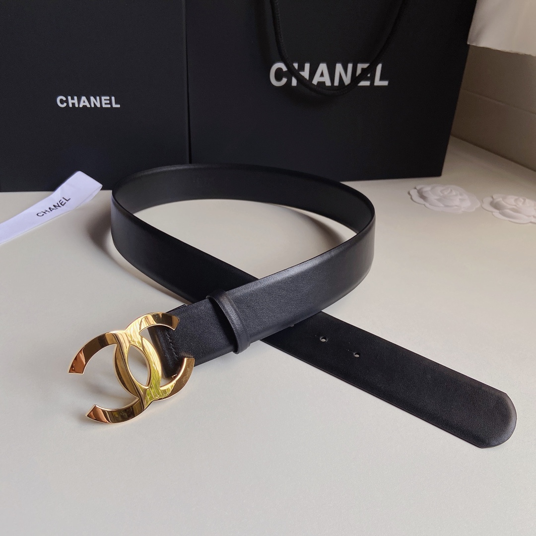 小香4.0Cm双面小牛皮与精品贵金属