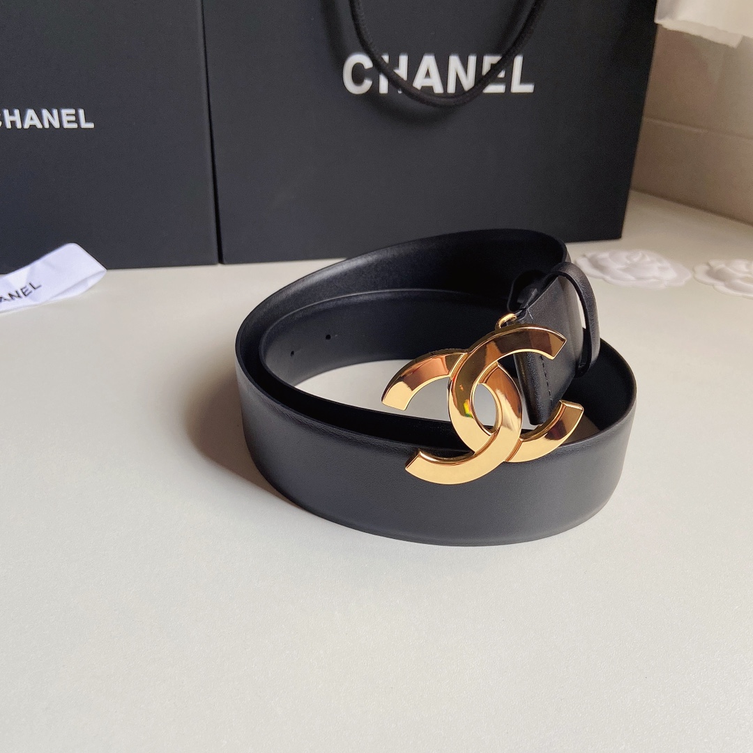 小香4.0Cm双面小牛皮与精品贵金属