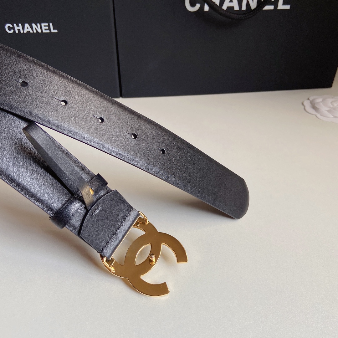 小香4.0Cm双面小牛皮与精品贵金属