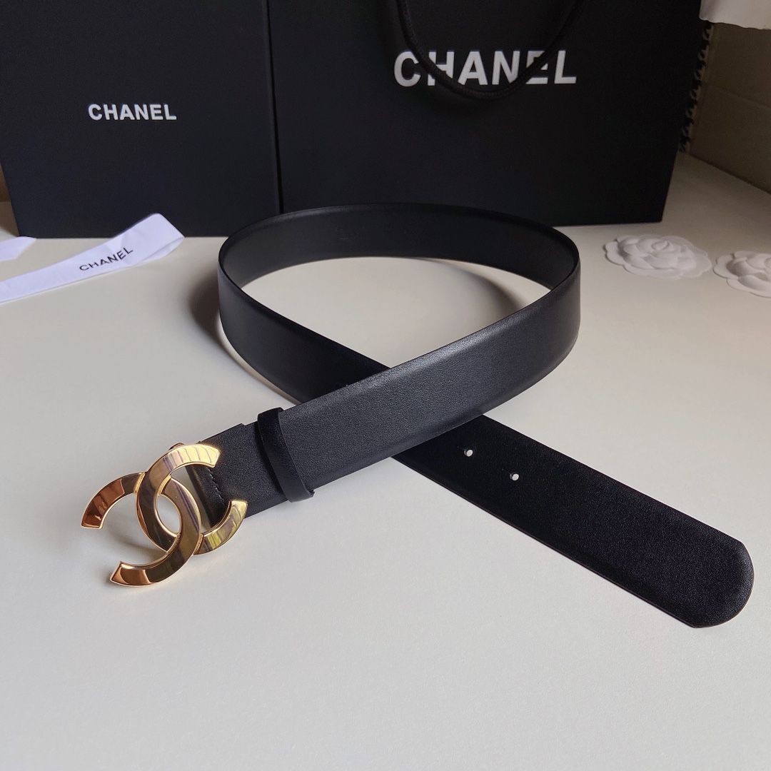 小香4.0Cm双面小牛皮与精品贵金属