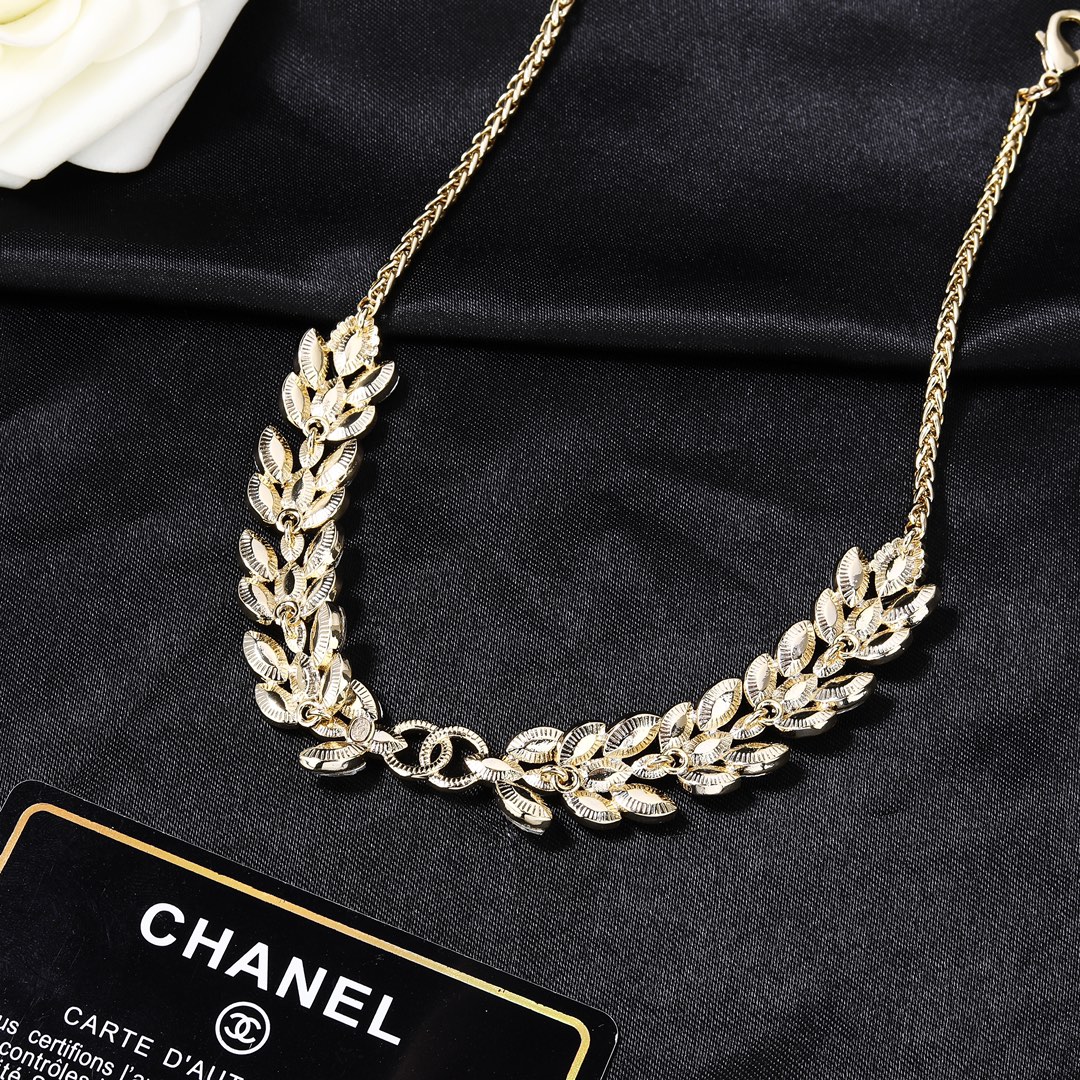 小香 Chanel 新款项链  专柜同步上市 双C 颈链 锁骨链 精工打造原版一致黄铜材质