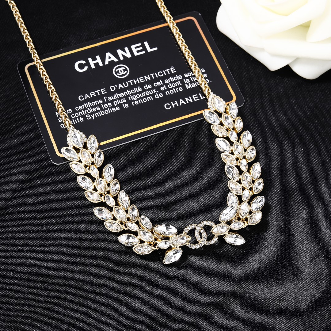 小香 Chanel 新款项链  专柜同步上市 双C 颈链 锁骨链 精工打造原版一致黄铜材质