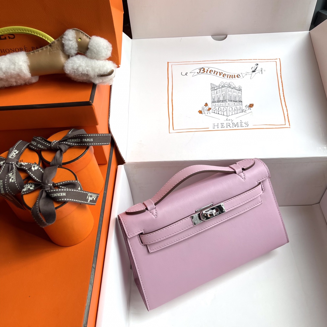 Hermès Summer benefits 780kelly generation 22cm clutch bag handmade wax thread A small amount will not make up for it.
