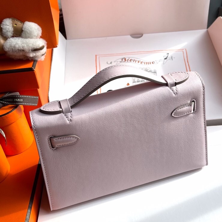 Hermès Fantasy Purple Summer Benefits780kelly Generation 22cm Clutch Handmade Wax Thread A small amount will be cleared without any replacement