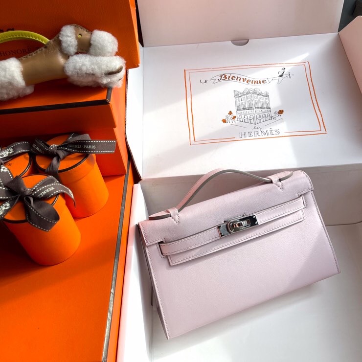 Hermès Fantasy Purple Summer Benefits780kelly Generation 22cm Clutch Handmade Wax Thread A small amount will be cleared without any replacement