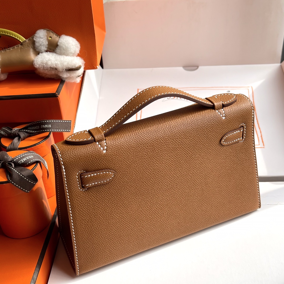 Hermès Summer benefits 780kelly generation 22cm clutch bag handmade wax thread A small amount will not be replaced, a rare opportunity not to be