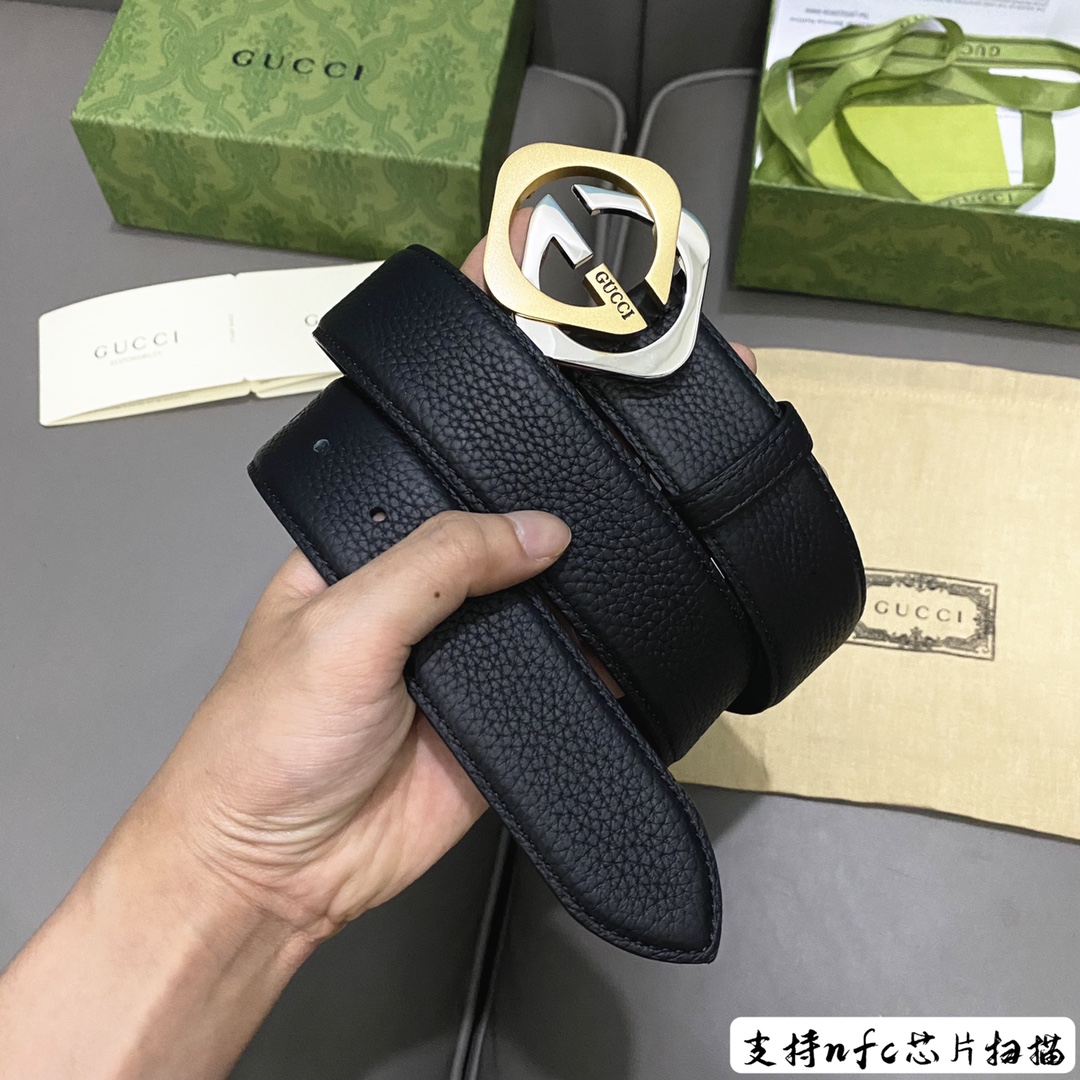 寬40毫米！Gucci專櫃同款皮帶系