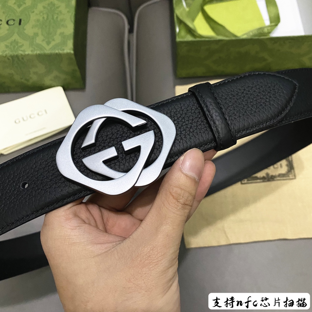 寬40毫米！Gucci專櫃同款皮帶系