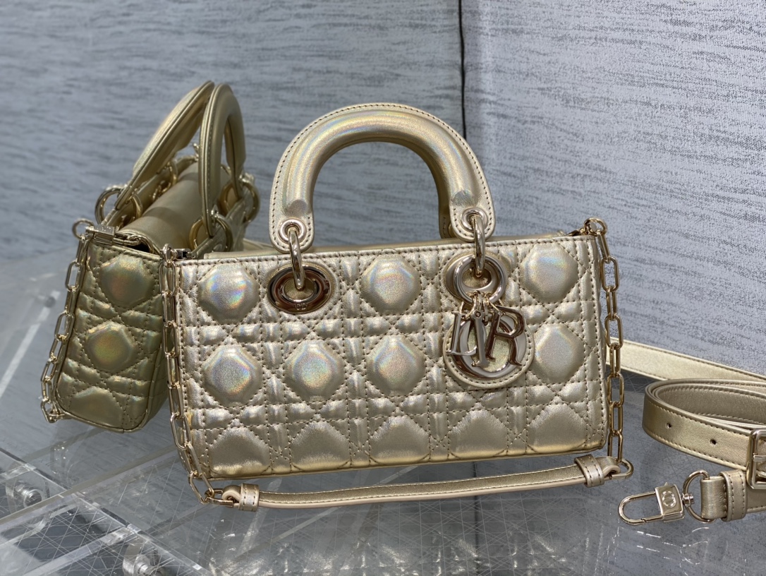 Dior Rare matching champagne gold trumpet in small quantity in stock
