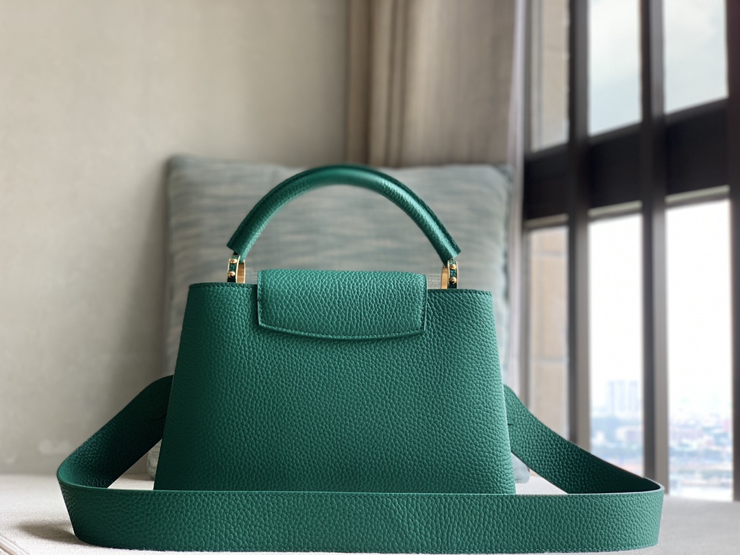 Louis Vuitton Special quality original leather Officially on sale M59434 dark green gold buckle