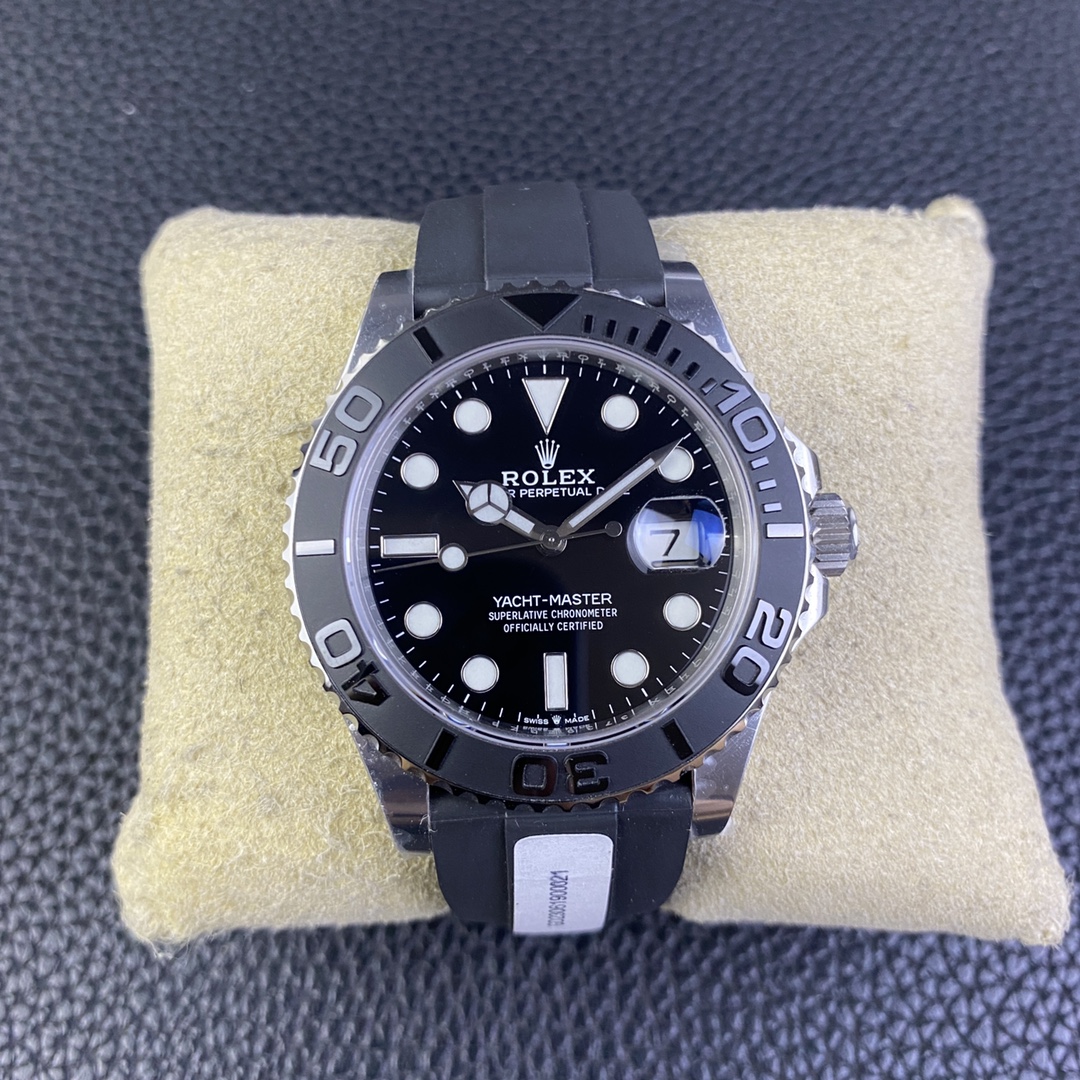 Rolex Yacht Master Watch Black Platinum White m226659