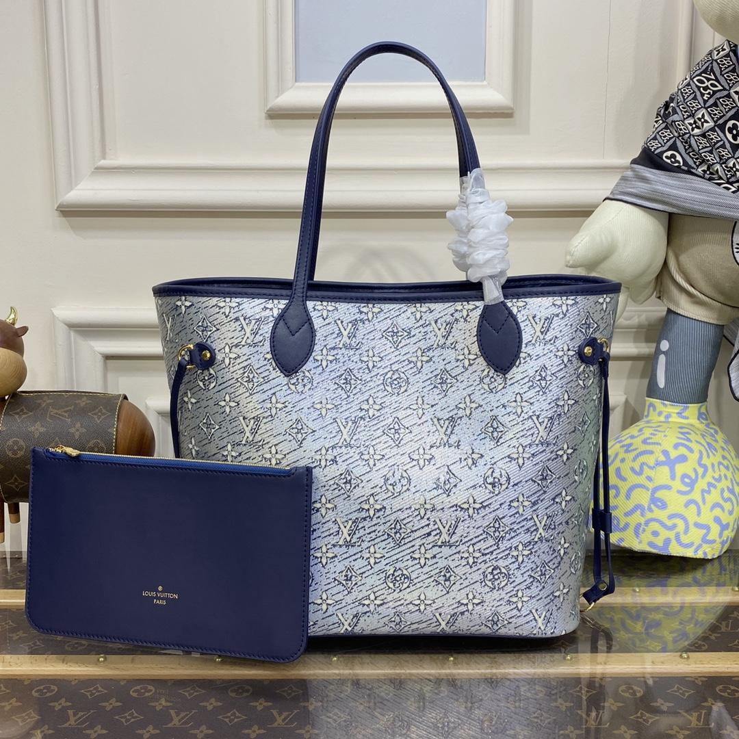 Louis Vuitton LV Neverfull Bags Handbags Canvas Cotton M22921