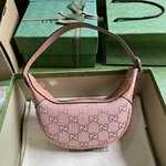 Gucci Ophidia Sale
 Bags Handbags Gold Pink Rose Canvas Cotton Fall Collection Mini