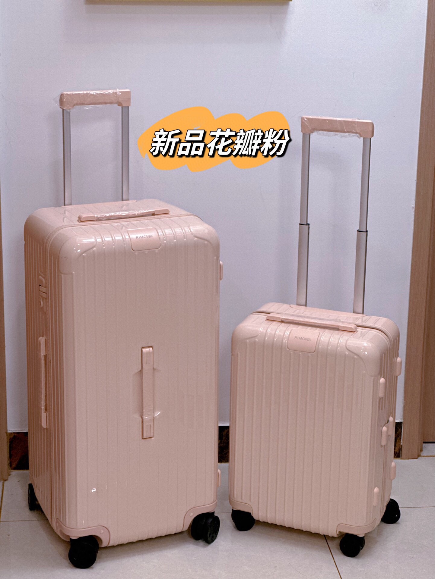 RIMOWA Trunk Plus Koffer - Bloemblad Roze - Lichtgewicht & Ruim - Perfect voor Reizen