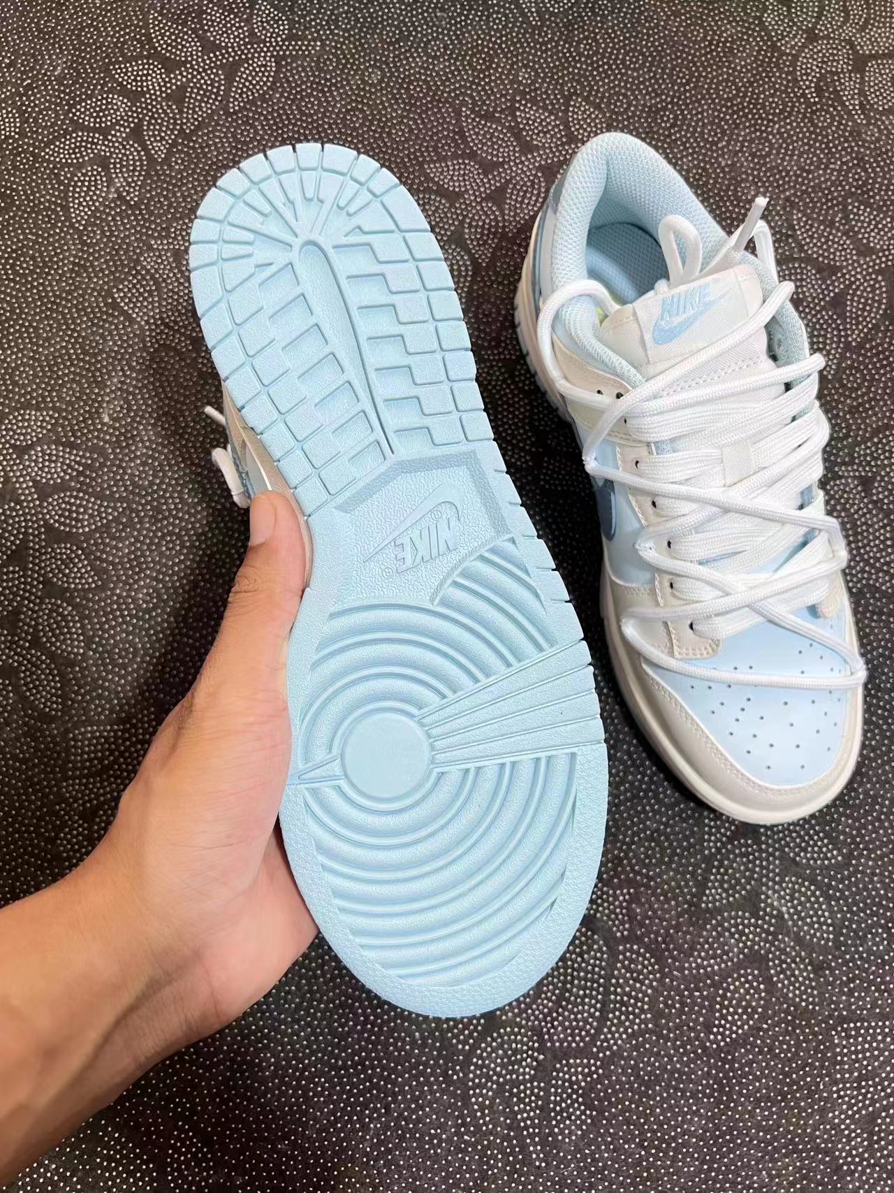 ?包邮 正品定制 Nike Dunk Low蒸汽木偶“海盐奶盖”款 沙白蓝配色 ?