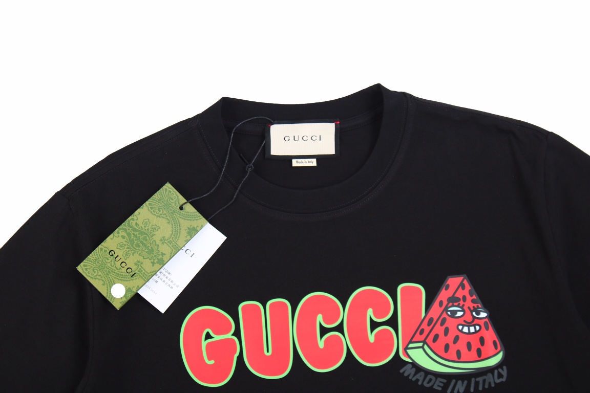 170 Gucci/古驰 夏日西瓜限定发泡印花短袖