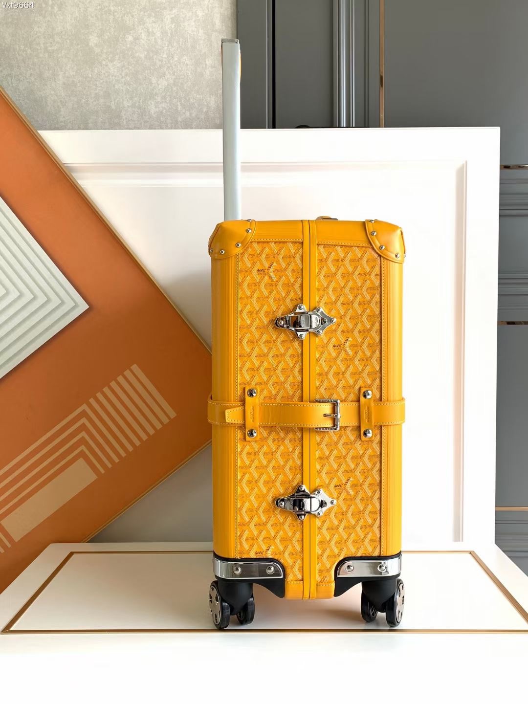 Goyard suitcase Yellow travel Yellow Goyardine