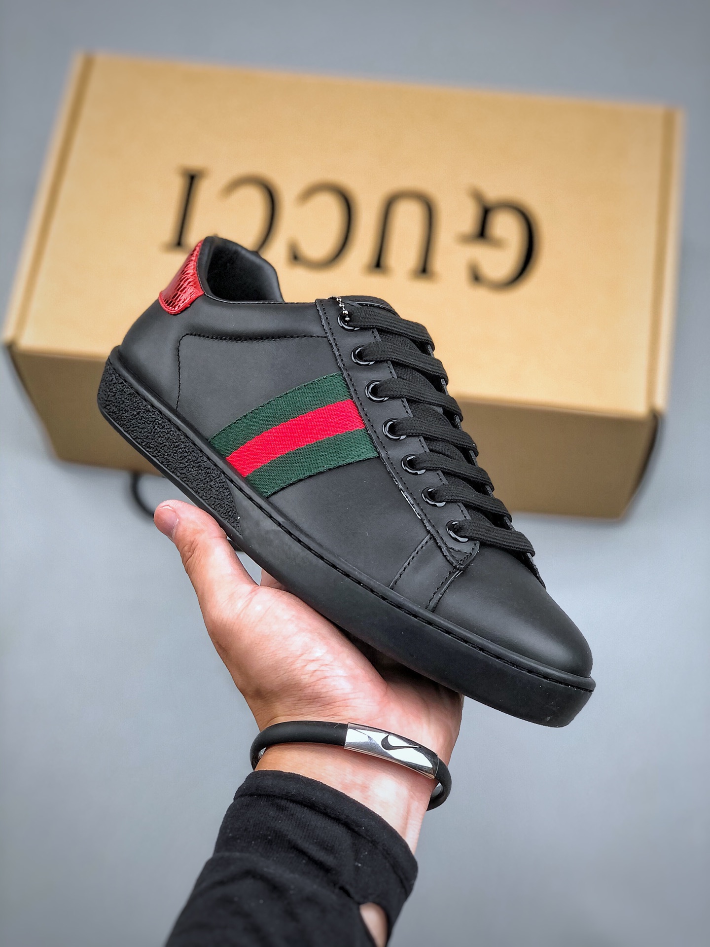 合集#380 JO 意大利时装奢饰品牌古驰Gucci Ace Embroidered Low-Top 广东纯原原产